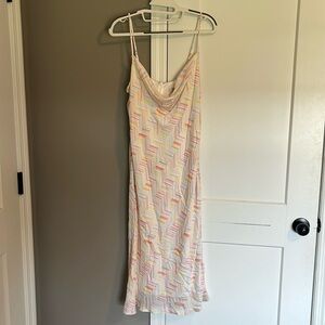 NWT BCBGeneration Chevron Cowl Neck Sleeveless Dress - Size 10